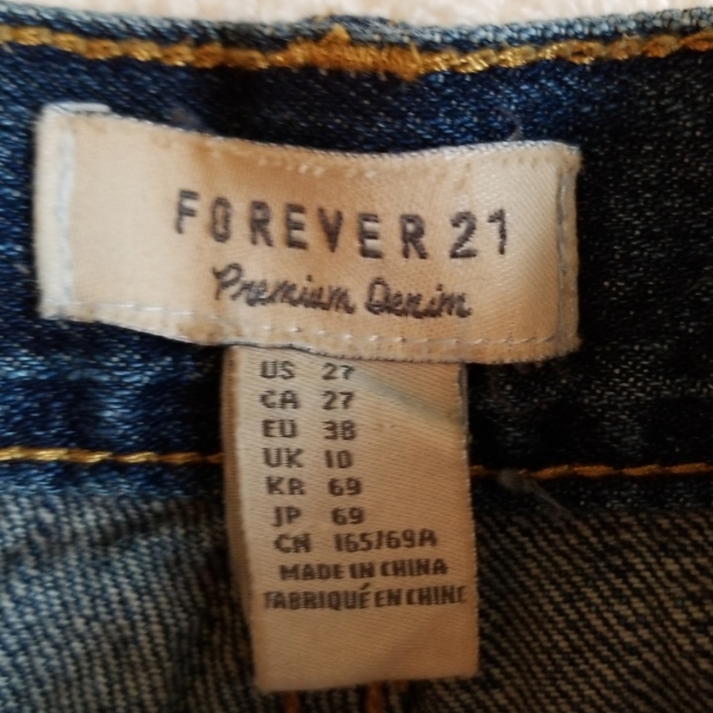 Forever 21 Plaid and Denim Shorts in Size 27 - Picture 2 of 8